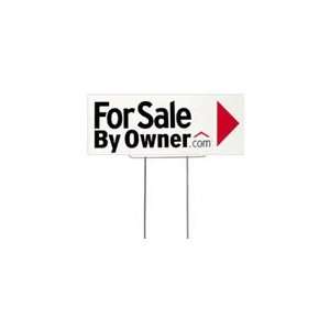   of 3 Directional For Sale By Owner (FSBO) Yard Signs 