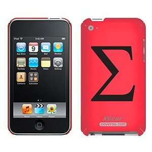  Greek Letter Sigma on iPod Touch 4G XGear Shell Case 