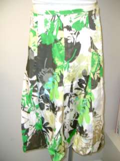 Chicos Floral Print A Line Skirt NWT  