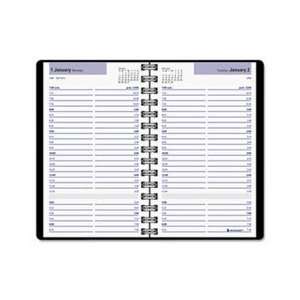  Recycled Daily Appointment Book, Black, 4 7/8 x 8, 2012 