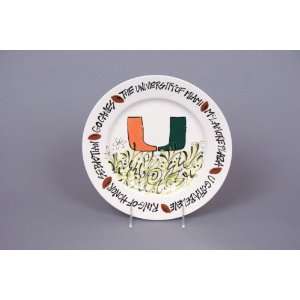  The University Of Miami Plate