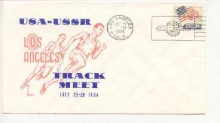 1964 USA USSR Track Meet at Los Angeles, CA  