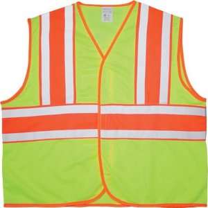   DOT Style Safety Vest   Class 2, Lime, 2XL / 3XL, Model# SV4355M 2X/3X