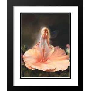   Framed and Double Matted Art 33x41 Enchanted Flower