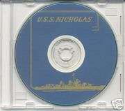 USS Nicholas DD 449 CRUISE BOOK WWII CD Navy Photos  