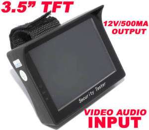 CCTV Tester Camera Test 3.5 TFT LCD Monitor 12V OUTPUT  