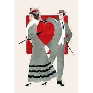  Vintage Art Valentine Couple   10589 5