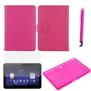   Slot + Hot Pink Silicone Case + LCD Screen Protector + Universal Hot