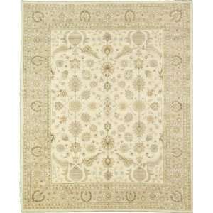 102 Ivory Hand Knotted Wool Ziegler Rug 