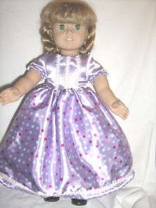American Girl Doll 18 Gown Holiday Dress Lavender  