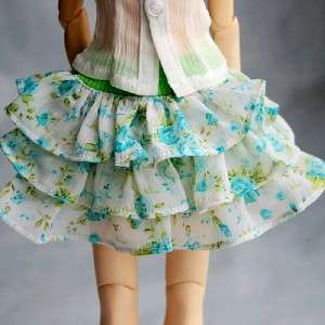 05# Green Skirt/Dress/Outfit 1/3 SD DZ BJD Dollfie  
