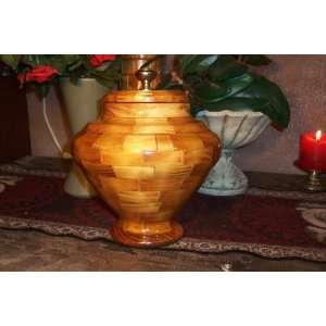  Hand Crafted Hand Lathed Pine Urn Or Vessel