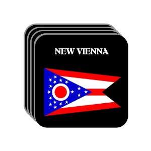US State Flag   NEW VIENNA, Ohio (OH) Set of 4 Mini Mousepad Coasters