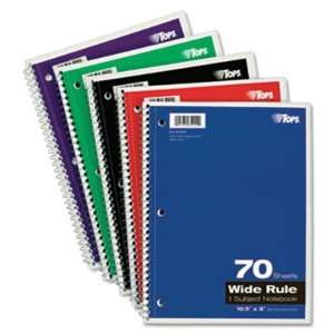  Tops Wide Rule 70 Sheet 1 Subject Notebooks Case Pack 48 