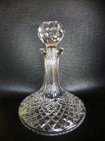ANTIQUE CUT LEAD CRYSTAL SHIP DECANTER PICTURED SUPER**  
