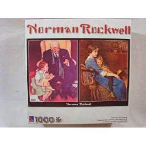  Norman Rockwell Doctor and Doll/Bedtime 1000 Piece Puzzle 