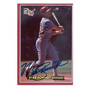 Mike Schmidt Autograph/Signed 3x5 Postcard Sports 