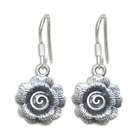 14k white gold a shapely pair of cubic zirconia piercing earrings