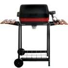 Meco 9325 Deluxe Electric Cart Grill, Satin Black