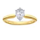   14k Yellow Gold Solitaire Engagement Ring (Size 8   Other Sizes