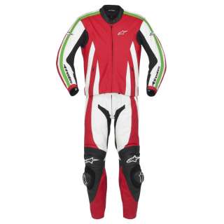 Alpinestars Monza 2 Piece Leather Suit 46us/56euro RED/WHITE/GREEN 