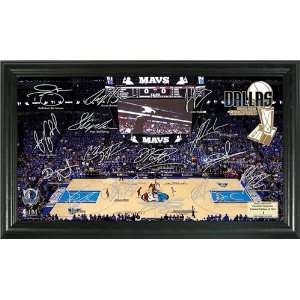  Dallas Mavericks Framed 2011 NBA Champions Signature Rink 