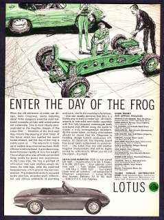 1964 Lotus Elan Roadster photo Frog Like Chassis Ad  