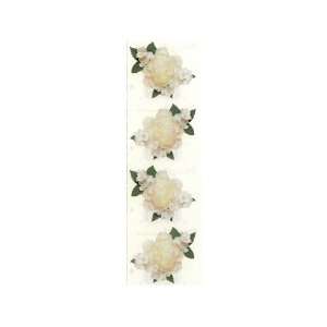    White Peony Scrapbook Stickers (11593) Arts, Crafts & Sewing