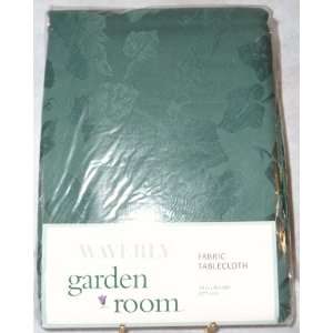 Waverly Garden Room Fabric Tablecloth Forest Green 70 