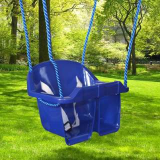  Toddler Kid Bucket Swing Set Outdoor Safety Belt Playset BLUE  