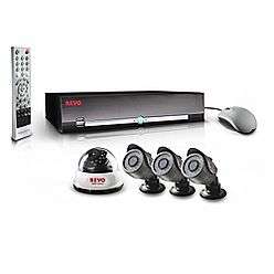   America 4 Channel Security Surveillance System with 500GB Hard Drive
