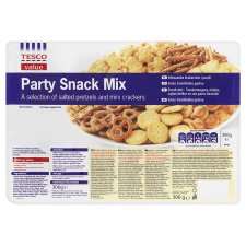 Tesco Everyday Value Party Snacks Mix 300G   Groceries   Tesco 