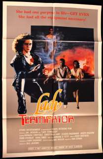   TERMINATOR (1989) 1sh Movie Poster Barbara Constable 89 Horror Action