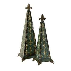  Lafayette Obelisk Statuaries   Set of 2