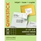 QwikStik by Compulabel Shipping Labels for Laser and Inkjet Printers 