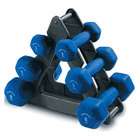   Fitness 3, 5, & 8 lbs. Hexagon Neoprene Dumbbell Set with Stand