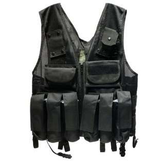 Rap4 Tactical Ten Paintball Scenario Vest   SWAT Black   Large at 