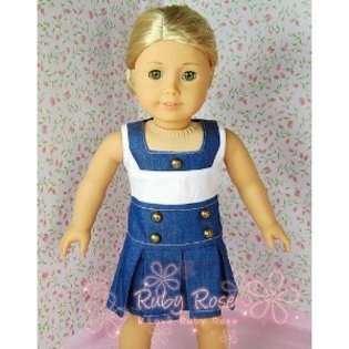   Adorable Denim Summer Skirt ~ Fits 18 American Girl Dolls 