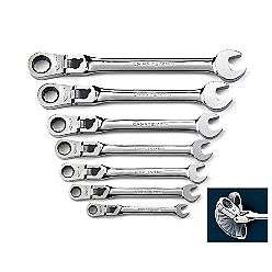 Armstrong 10 pc Combination Ratcheting Wrench Set in Vinyl Roll 