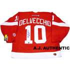 ASC ALEX DELVECCHIO Detroit Red Wings SIGNED Hockey JERSEY