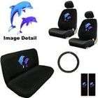 Bdk 11 PC Dolphin Auto Accessories Interior Combo Kit Gift Set