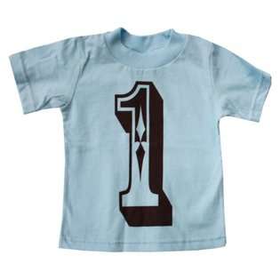 Happy Family Clothing Western Themed First Birthday Boys Light Blue T 