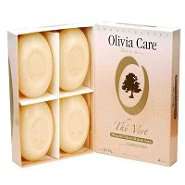   Line gift box Olive oil green tea 5 oz. soaps/set of 4 