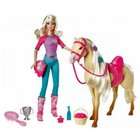 Mattel Barbie Doll and Tawny Horse Playset