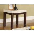 Acme Furniture Kyle Faux Marble Top Coffee   End Table