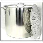 IRC 100 Quart Stainless Steel Stock Pot with Rack and Lid