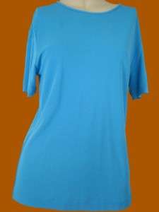 ANNE KLEIN Turquoise Silk NEW Petite Knit Tank Top  