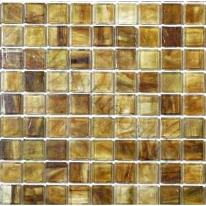    Sold By Box 5/8 x 5/8 Gold 5/8 x 5/8 Glossy Glass Tile   13292