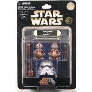  Chip And Dale as Ewoks Star Wars Star Tours Series 3 Toys 