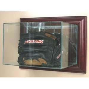 Personalized Wall Mounted Glass Glove Display Case  Sports 
